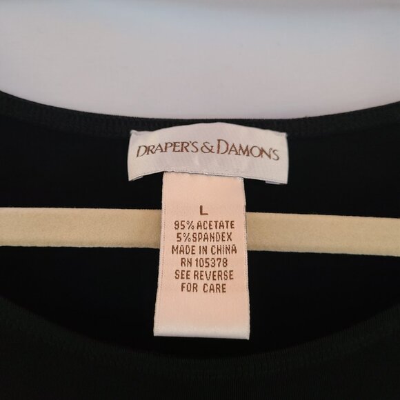 Draper's and Damon's Top Women's Sz L Travelers Knit Sleeveless Tank - Picture 3 of 5